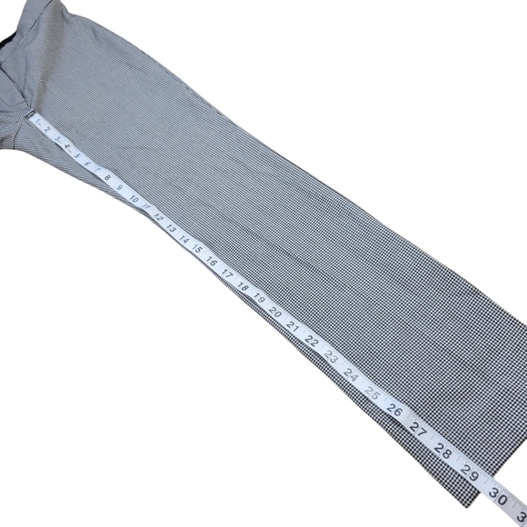 Aritzia Babaton Atelier Pants‎ Womens 0 Numero Trouser Black White Houndstooth - Picture 12 of 12